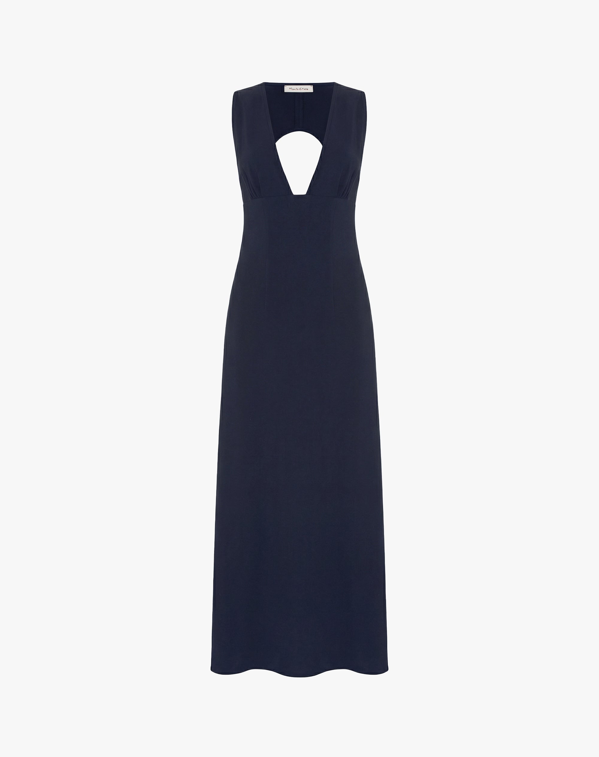 Dress with Back Cut-Out 42 / BLUE