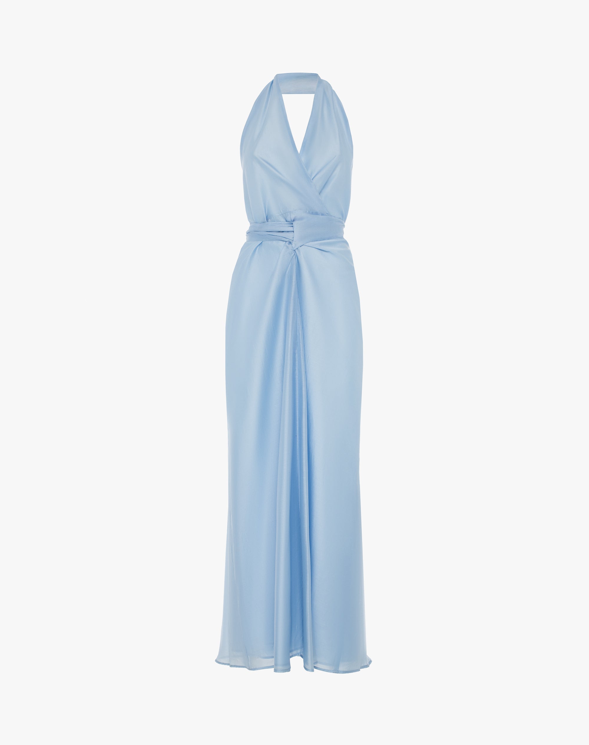 American Maxi Wrap Dress with Tailored Knot