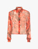 Camicia Corta Stampa Tropical