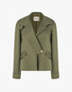 Trench Asimmetrico Verde Militare