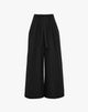 Pantalone Maxi Palazzo con Cintura e Multi-Pinces