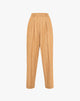 Pantalone Cropped Gessato con Multi-Pinces