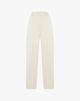 Pantalone Cropped con Pinces e Chiusura Asimmetrica