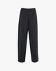 Pantalone Gessato con Incrocio Frontale