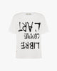 T-Shirt Slogan in Cotone Premium