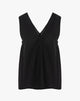 Top Scollo a V in Popeline