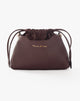 Bordeaux Drawstring Logo Handbag
