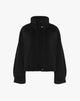 Black Cloth High Neck Jacket