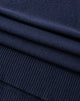 Sciarpa in Maglia con Dettaglio Logo Blu Notte