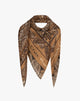 Foulard con Fantasia Cachemire Beige Chiaro