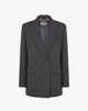 Blazer Doppiopetto Lungo Grigio Antracite