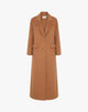 Cappotto Lungo Monopetto Cammello