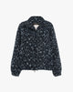 Navy Blue Bouclé Short Jacket
