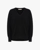 Maglione con Scollo a V Nero