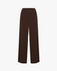Wide and Flowy Dark Brown Trousers