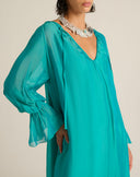 Fluid Viscose Midi Dress