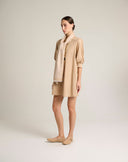 Romantic Poplin Mini Dress