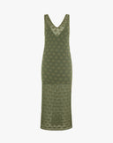 Abito Midi in Maglia di Cotone
