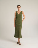 Abito Midi in Maglia di Cotone