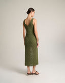 Abito Midi in Maglia di Cotone