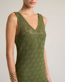 Abito Midi in Maglia di Cotone