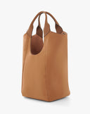 Borsa Tote Bag Daily Grande in Tessuto Scamosciato – Marrone Cammello