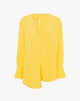 Blusa Fluida Desiderio con Scollo Cut-Out e Fondo Asimmetrico