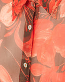 Camicia Corta Stampa Tropical