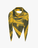 Foulard in Cotone e Seta con Maxi Grafismo Floreale