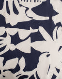 Foulard in Cotone e Seta con Stampa Botanica