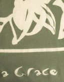 Foulard in Cotone e Seta con Stampa Botanica