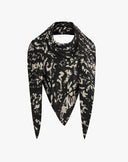 Foulard con Stampa Calligrafica All-Over