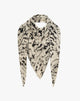 Foulard con Stampa Calligrafica All-Over