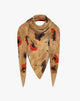 Foulard con Stampa Floreale Artistica