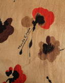 Foulard con Stampa Floreale Artistica