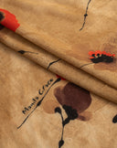 Foulard con Stampa Floreale Artistica