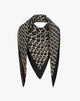 Foulard in Cotone e Seta con Stampa Monogram