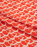 Foulard in Cotone e Seta con Stampa Monogram