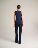 Gilet Sartoriale Blu Notte con Fondo a Punta