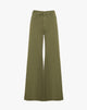 Pantaloni Wide-Leg in Bull con Cintura Intrecciata