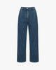 Jeans Wide-Leg con Pinces Sartoriali