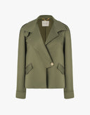 Trench Asimmetrico Verde Militare