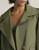 Trench Asimmetrico Verde Militare