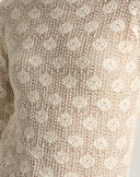 Maglia Leggera Traforata con Scollo a Barchetta