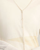 Cardigan Leggero con Intarsio Geometrico