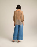 Maglia Boxy Traforata Effetto Crochet