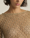 Maglia Boxy Traforata Effetto Crochet