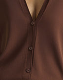 Cardigan Over in Maglia Fine con Scollo a V
