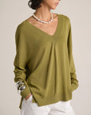 Maglia Fluida con Scollo Ampio