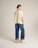 Maglia Fluida con Maniche a Pipistrello